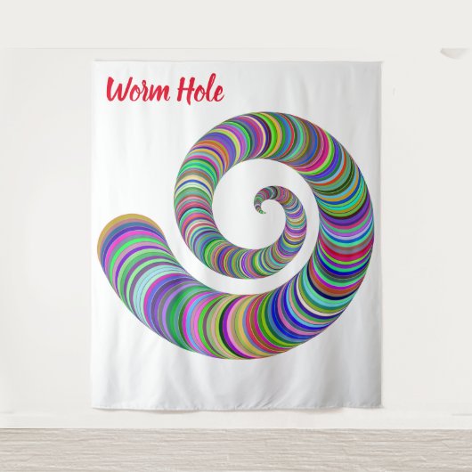 Wurmloch Tapestry Wandteppich (Vorderseite)