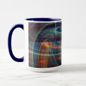 Wurmloch über der Bucht Abstrakte Tasse (Links)