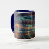 Wurmloch über der Bucht Abstrakte Tasse (Vorderseite Links)
