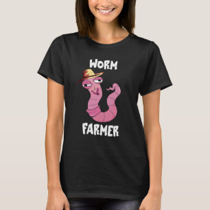 Wurmzüchter Schweiß Wurmfarm Kompostierung Roter W T-Shirt