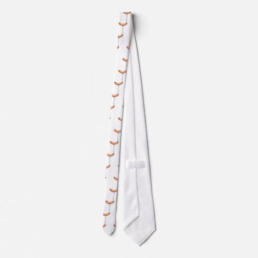 Wurst auf einer Gabel Krawatte (Rückseite)