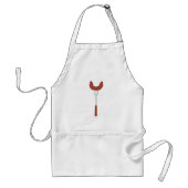 Wurst auf einer Gabel Schürze (Vorne)
