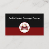 Wurst-Barbecue-Restaurant-Thema Visitenkarte (Vorderseite)