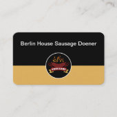 Wurst-Barbecue-Restaurant-Thema Visitenkarte (Vorderseite)