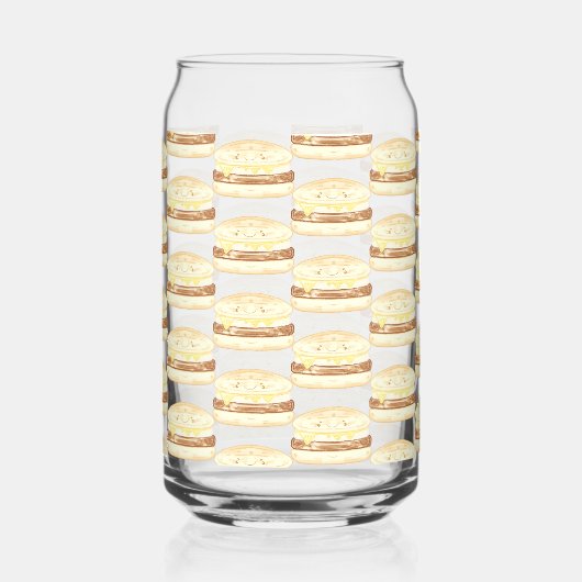 Wurst, Ei und Käsesandwich Dosenglas (Links)