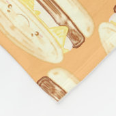 Wurst, Ei und Käsesandwich Fleecedecke (Ecke)