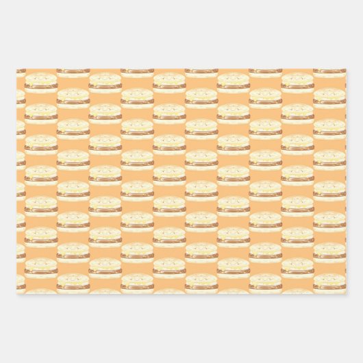 Wurst, Ei und Käsesandwich Geschenkpapier Set (Vorderseite 3)