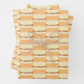 Wurst, Ei und Käsesandwich Geschenkpapier Set (Beispiel)