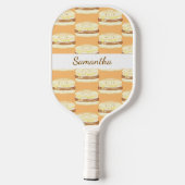 Wurst, Ei und Käsesandwich Pickleball Schläger (Rückseite)