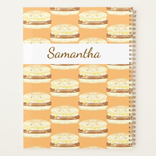 Wurst, Ei und Käsesandwich Planer (Rückseite)