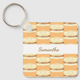Wurst, Ei und Käsesandwich Schlüsselanhänger