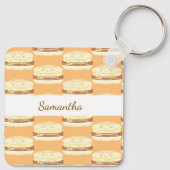 Wurst, Ei und Käsesandwich Schlüsselanhänger (Rückseite)