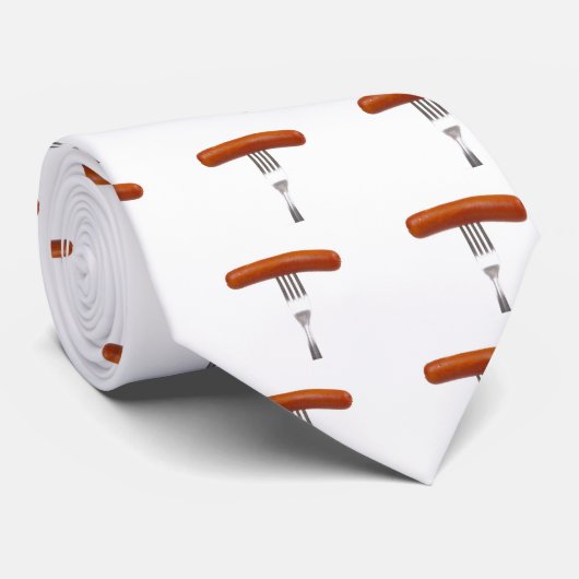 Wurst fest in der Gabel Krawatte (Gerollt)