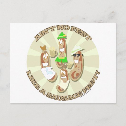 Wurst Fest! Postkarte (Vorderseite)