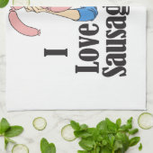 Wurst Geschirrtuch (Gefaltet)