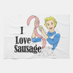 Wurst Geschirrtuch