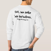 Wurst-Gleichungs-lange Hülse T-Shirt (Rückseite)