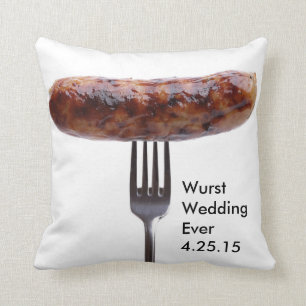 Wurst-Hochzeits-Kissen Kissen