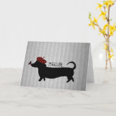 Wurst-Hundegruß-Karte Karte (Gelbe Blume)