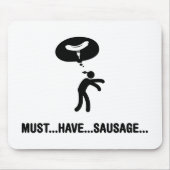 Wurst-Liebhaber Mousepad (Vorne)