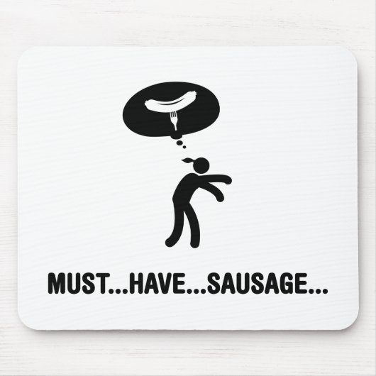 Wurst-Liebhaber Mousepad (Vorne)