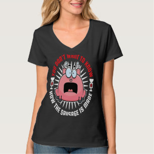 Wurst machen Fleisch Grinder Sie Woll nicht zu wis T-Shirt
