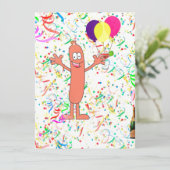 Wurst-Party Einladung (Stehend Vorderseite)