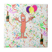 Wurst-Party Fliese (Vorderseite)