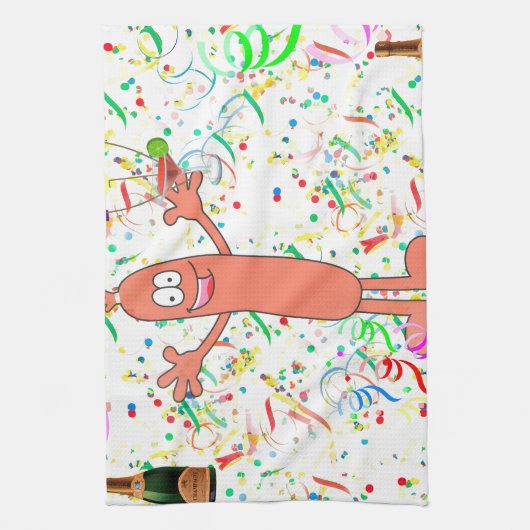 Wurst-Party Handtuch (Vertikal)