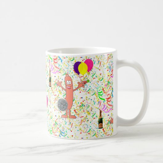 Wurst-Party Kaffeetasse (Rechts)