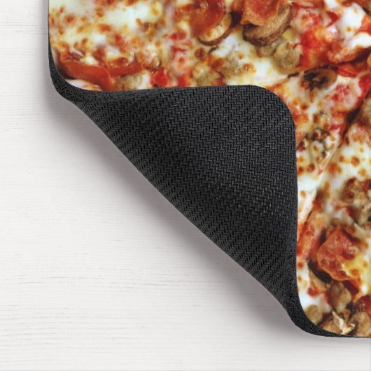 Wurst-Pepperoni-Pizza Mousepad (Ecke)