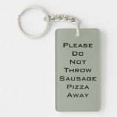 Wurst-Pizza Schlüsselanhänger (Vorderseite)