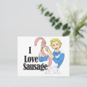 Wurst Postkarte (Stehend Vorderseite)