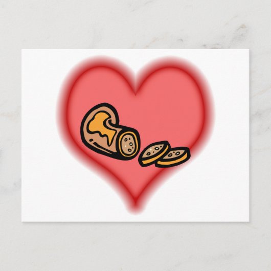 Wurst Postkarte (Vorderseite)