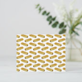 Wurst Roll Polka Dot Muster Postkarte (Stehend Vorderseite)