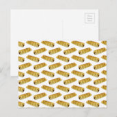 Wurst Roll Polka Dot Muster Postkarte (Vorne/Hinten)