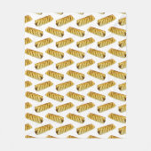 Wurst Roll Polka Dot Pattern Fleecedecke (Vorderseite)