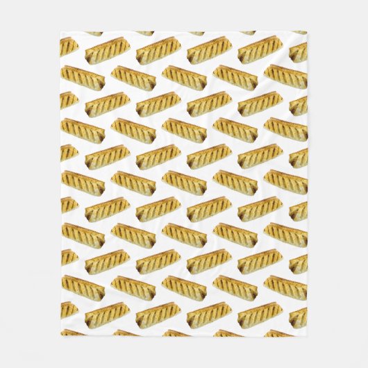 Wurst Roll Polka Dot Pattern Fleecedecke (Vorderseite)