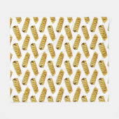 Wurst Roll Polka Dot Pattern Fleecedecke (Vorderseite (Horizontal))