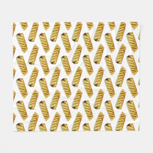 Wurst Roll Polka Dot Pattern Fleecedecke (Vorderseite (Horizontal))