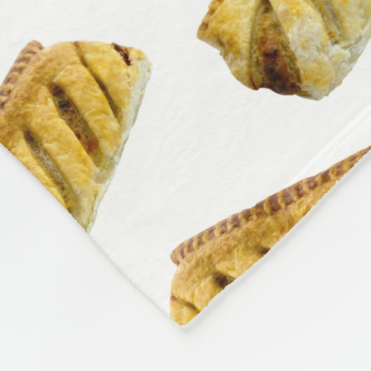 Wurst Roll Polka Dot Pattern Fleecedecke (Ecke)