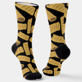 Wurst Rolls Funny Food Muster Socken (Gewinkelt)