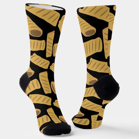 Wurst Rolls Funny Food Muster Socken (Gewinkelt)