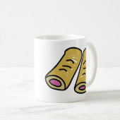 Wurst Rolls Kaffeetasse (VorderseiteRechts)