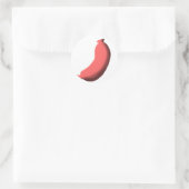 Wurst Runder Aufkleber (Tasche)