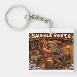 Wurst-Schieber-Weihnachtsmann Schlüsselanhänger