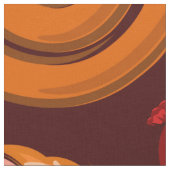 Wurst und Fleischmuster Stoff (Nahaufnahme)