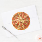 Wurst und grüner Olive Käse Pizza Stickers (Umschlag)