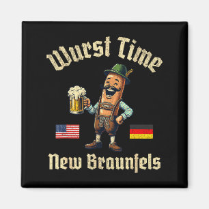 Wurst Zeit Wurst Fest Deutsches Bierfest New Bra Magnet