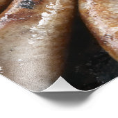 Würstchen auf dem Barbeque Fotodruck (Ecke)
